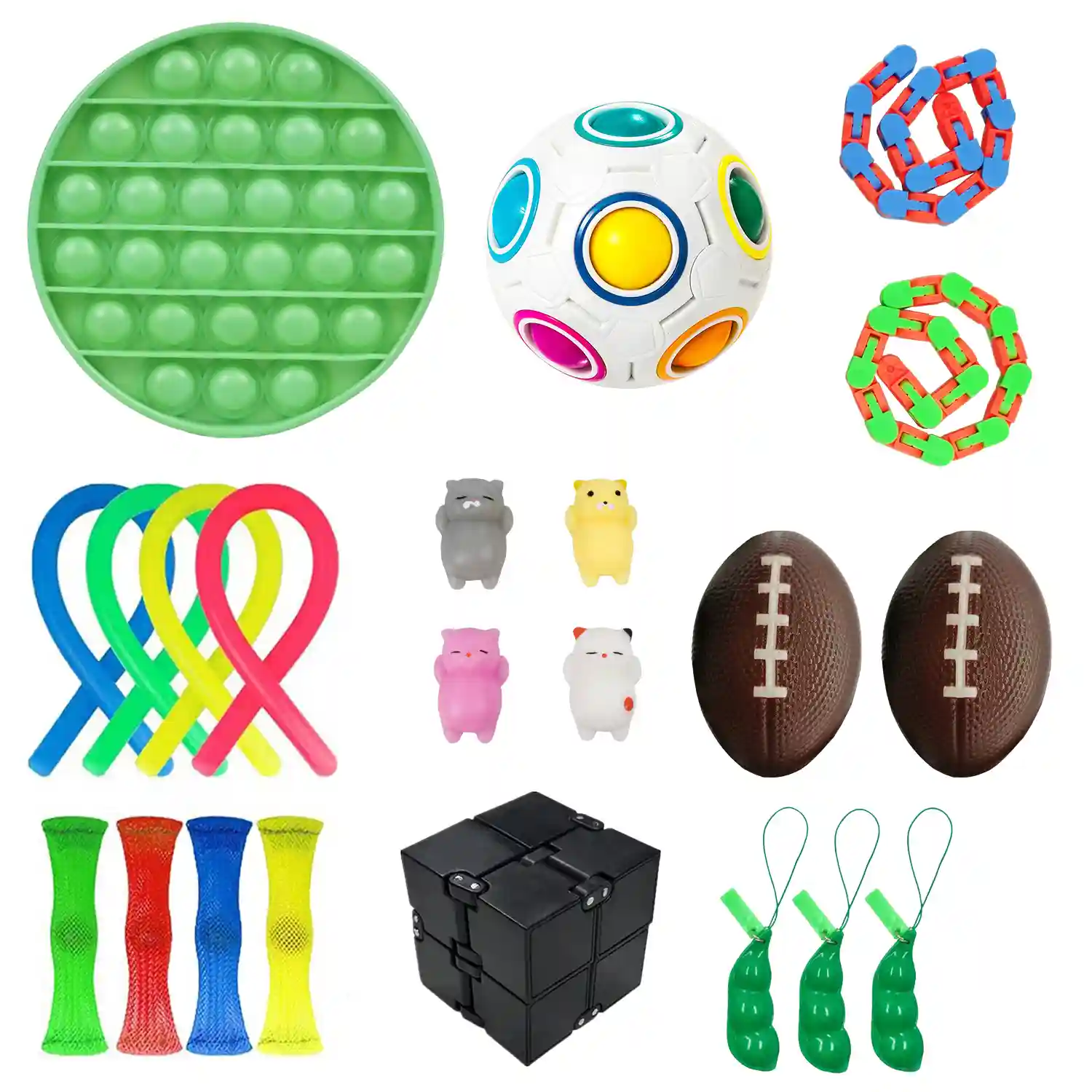 Pack 6 pelotas sensoriales  Ecotribu juguetes sostenibles