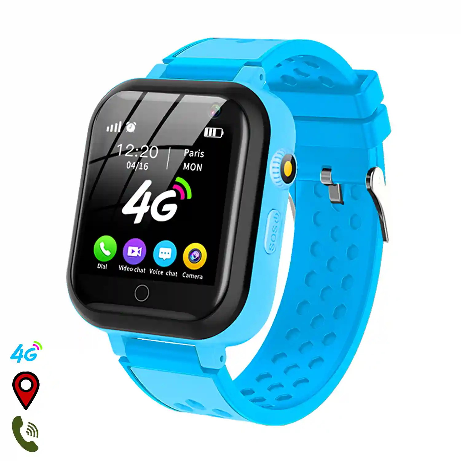 Desalentar Gratificante mordedura Smartwatch T16 4G localizador GPS,Wifi y LBS. Videollamada, micro chat,  botón SOS.