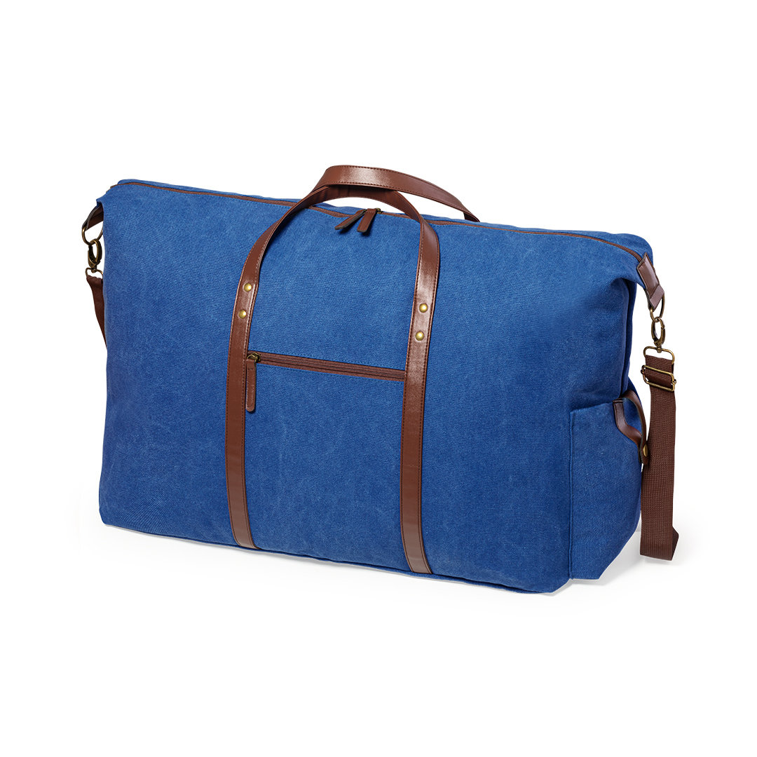 DAM - Bolsa de viagem DAM Retro em lona 450 g/m2 75x48x25 Cm. Cor: Azul Marinho