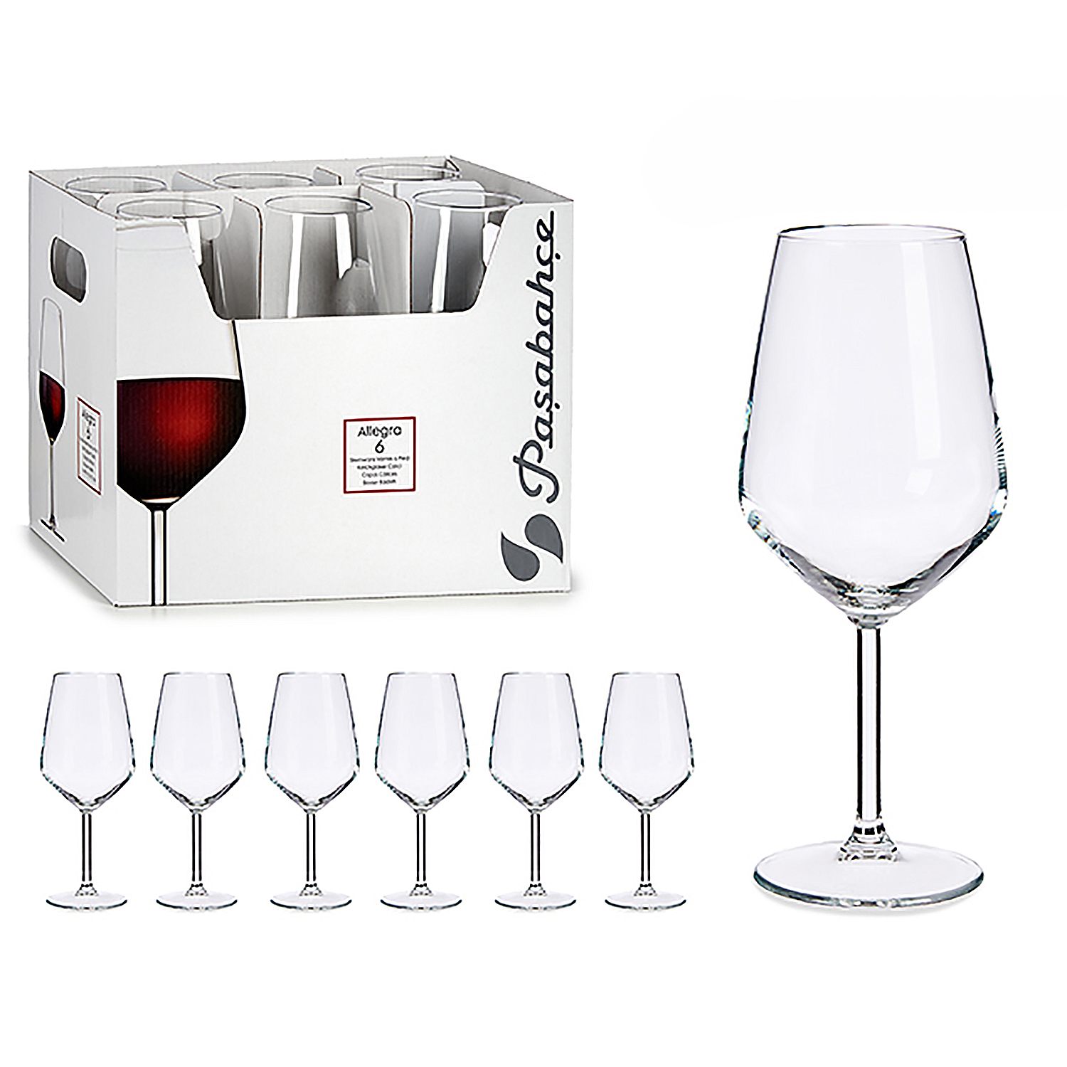 Set de 6 copas diamante para cava 18cl.