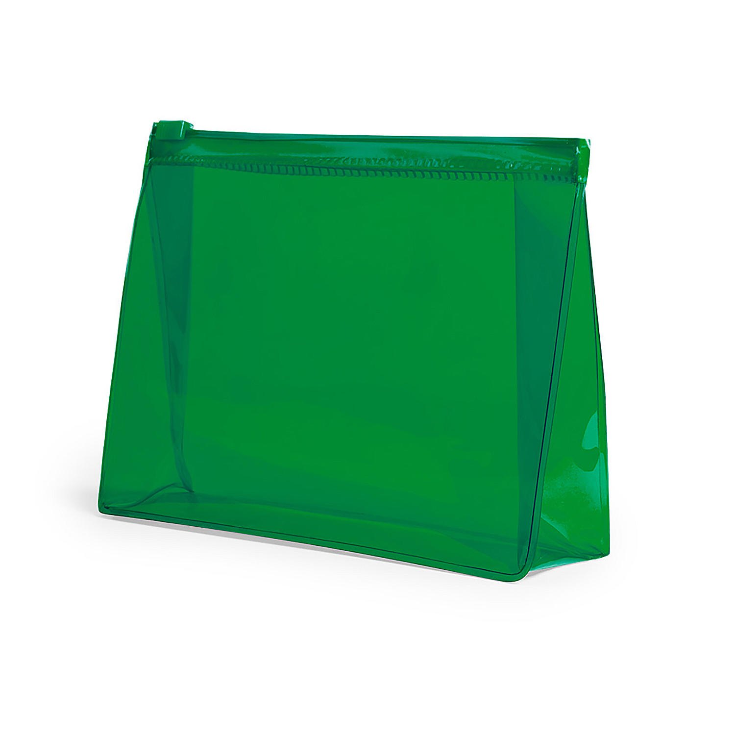 DAM - Bolsa de higiene de viagem em PVC transparente DAM 17x12,5x4,5 cm. Cor: Verde