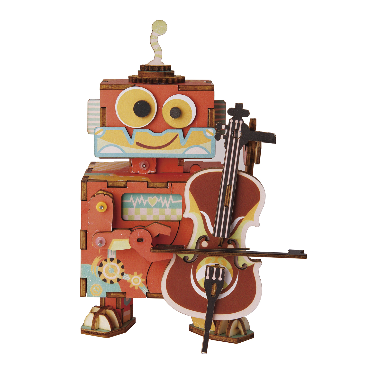 Maqueta Madera Instrumento Musical Coche Vintage Robotime