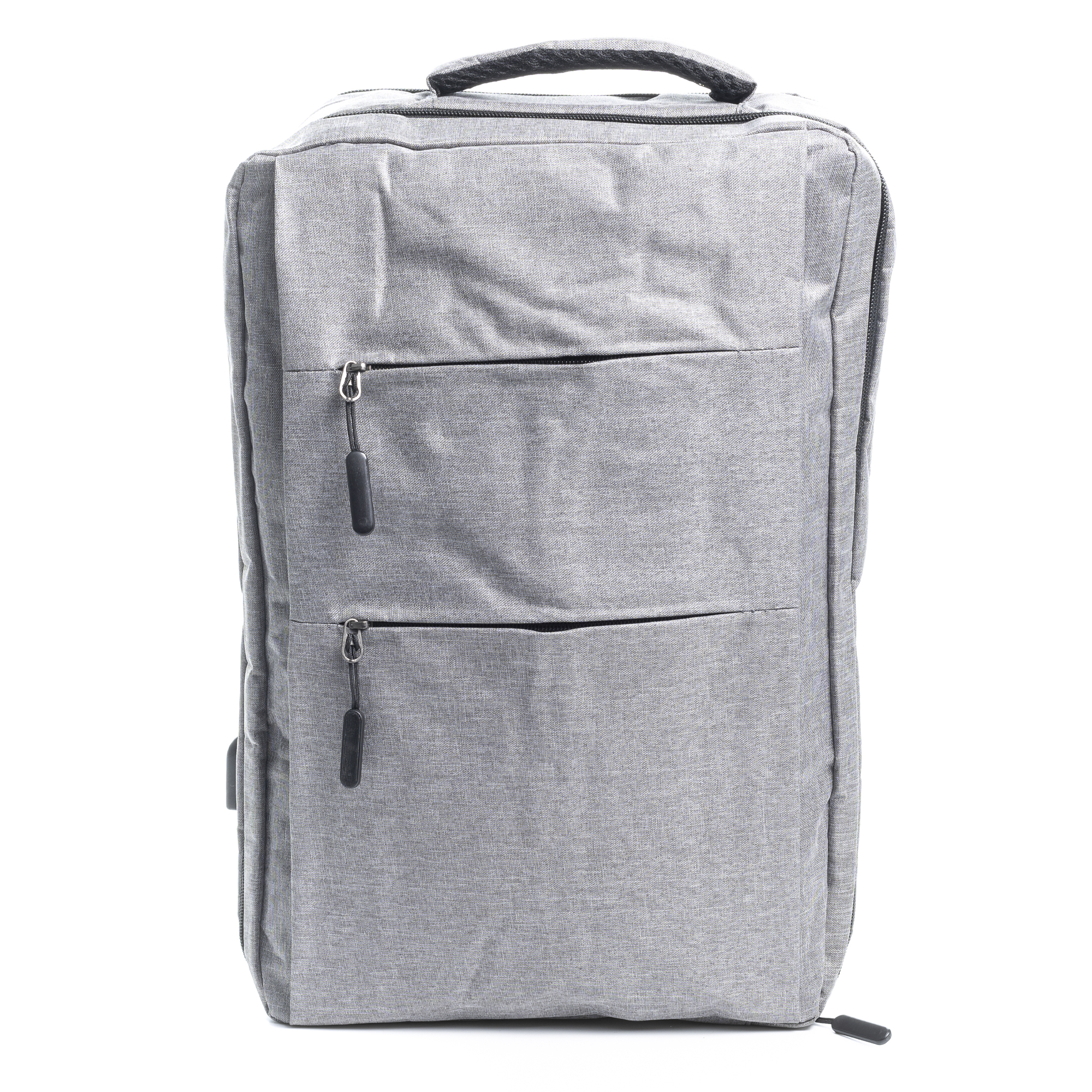 imagem de Mochila cabine multicompartimentos DAM, suporte para portátil de 17". Adaptável ao carrinho. Tomada USB externa oculta. 30x14x42 Cm. Cor: Cinza1