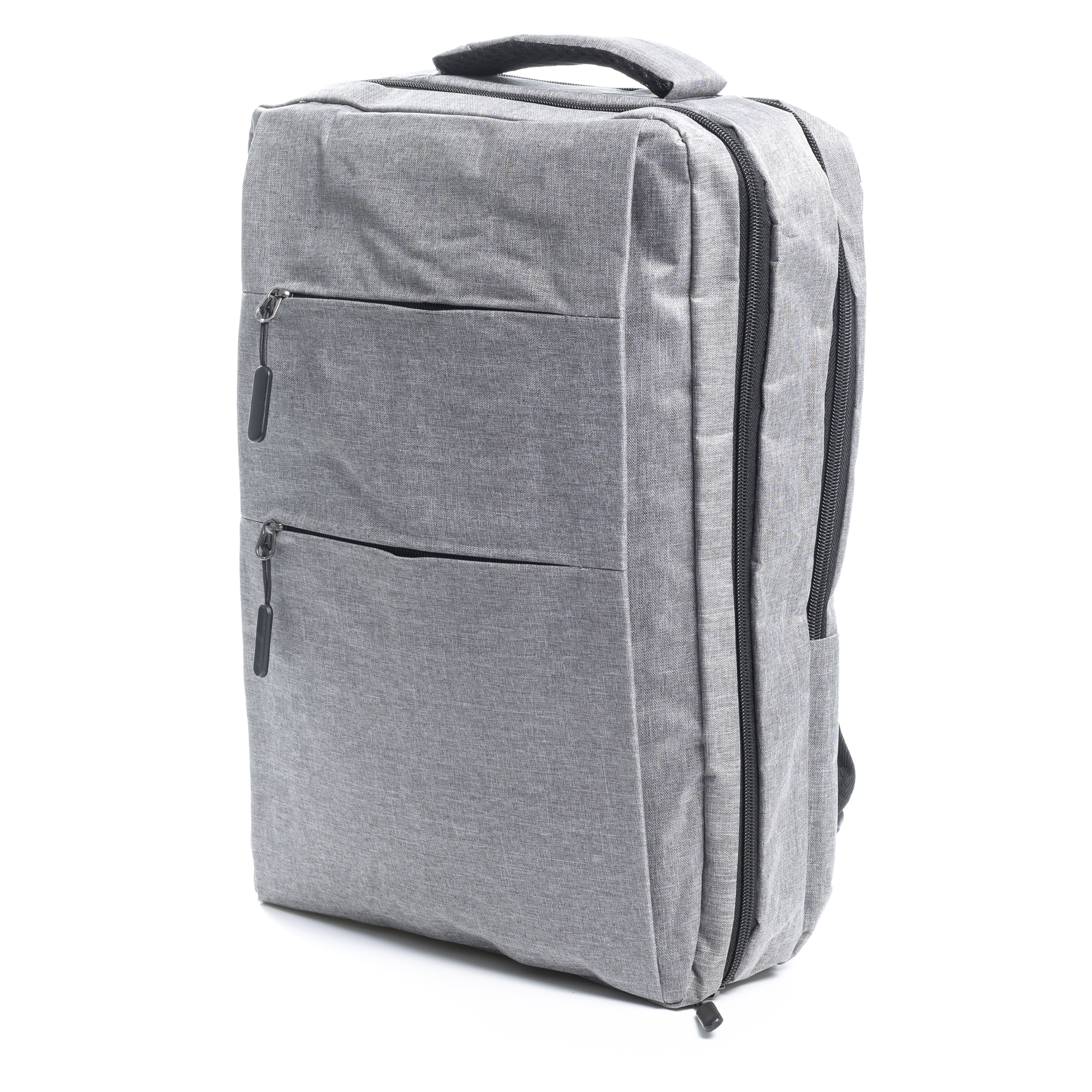 imagem de Mochila cabine multicompartimentos DAM, suporte para portátil de 17". Adaptável ao carrinho. Tomada USB externa oculta. 30x14x42 Cm. Cor: Cinza3