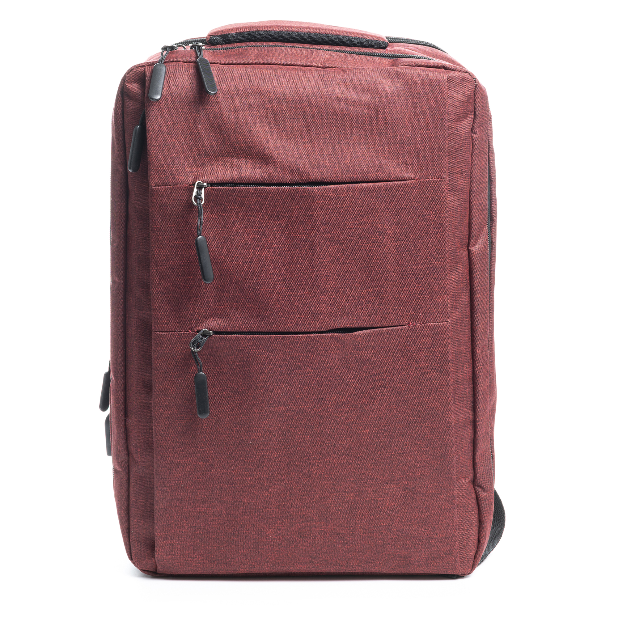 imagem de Mochila cabine multicompartimentos DAM, suporte para portátil de 17". Adaptável ao carrinho. Tomada USB externa oculta. 30x14x42 Cm. Cor: Vermelho1