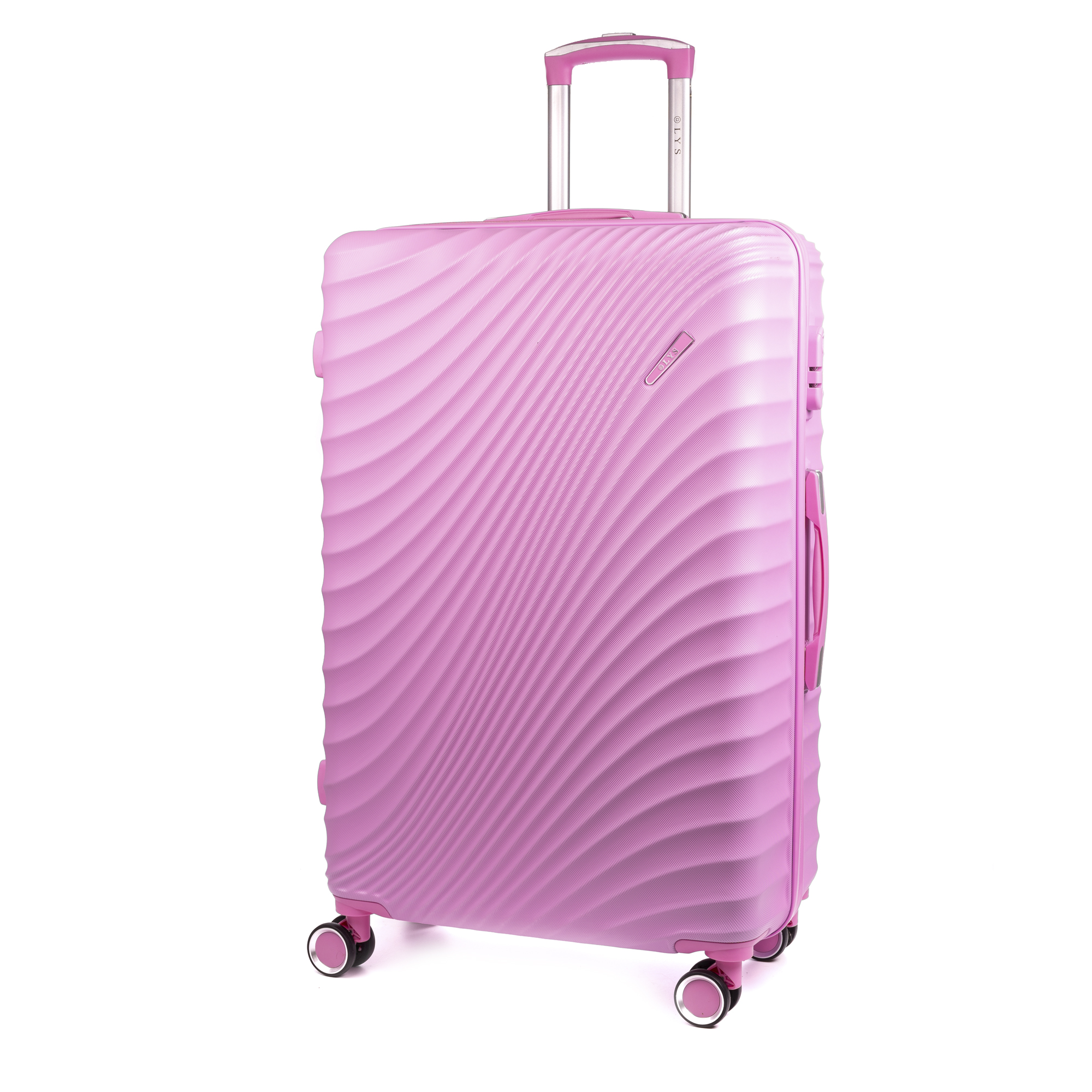 DAM - DAM Mala Trolley de grande volume em material ABS leve e de alta resistência. Fechadura numérica, 4 rodas giratórias 360°. 76x49x29cm. 49x29x76 cm. Cor: Rosa