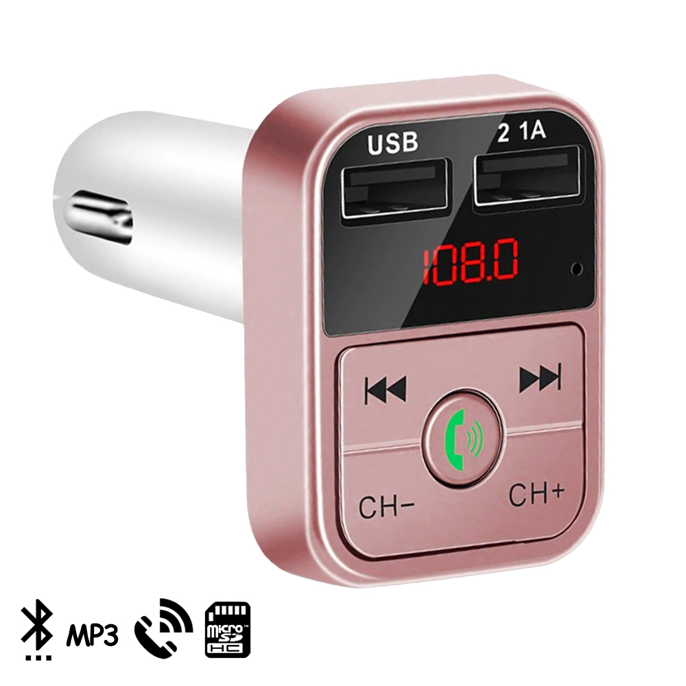 Manos Libres Bluetooth Transmisor FM Coche Mini Manos Libres