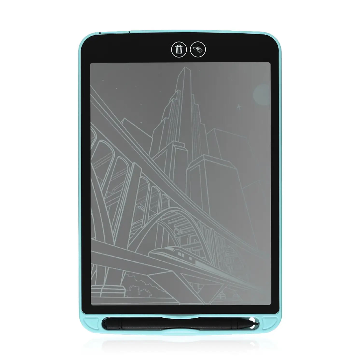 Tableta LCD portátil y escritura de 10 pulgadas con borrado selectivo y bloqueo de