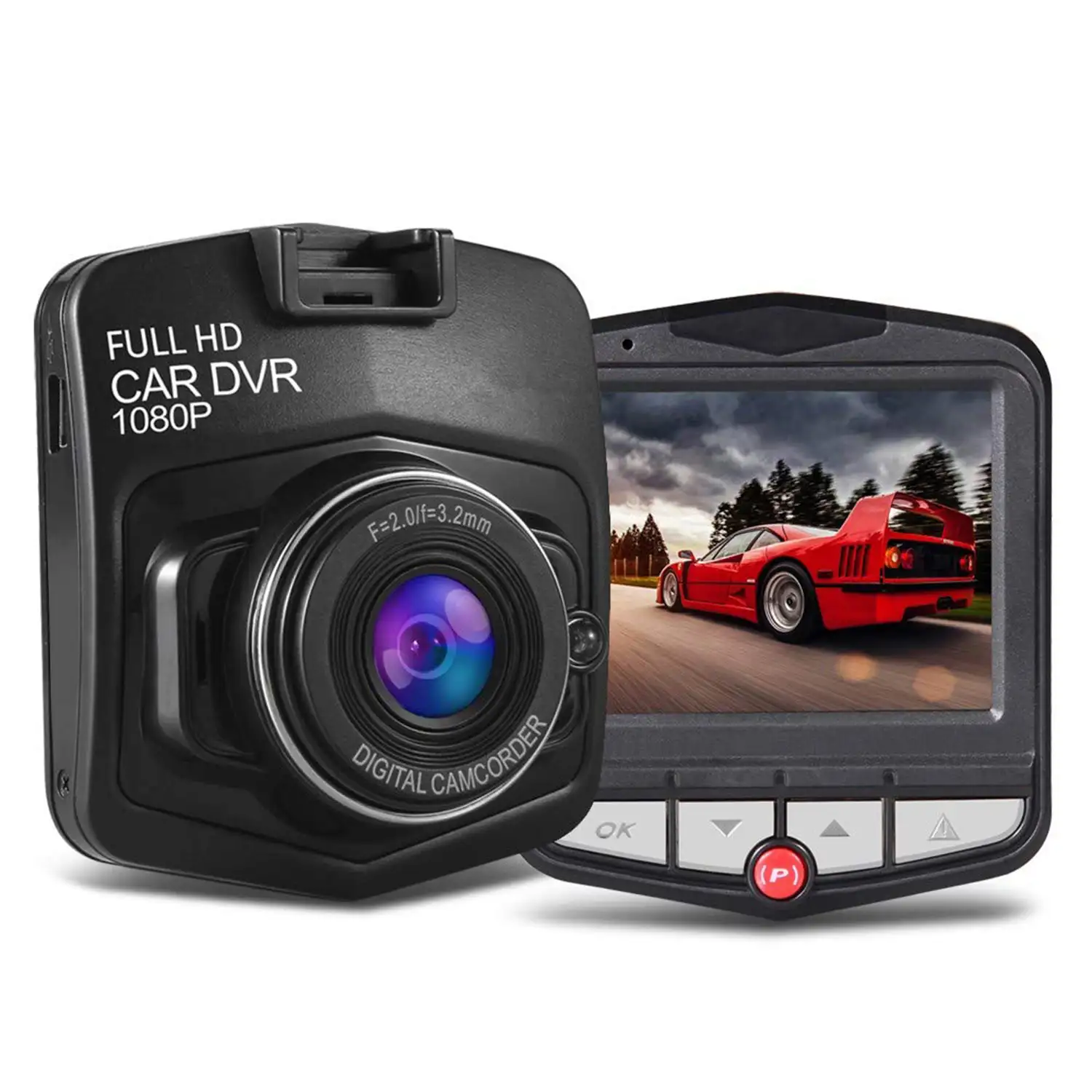 Dashcam cámara de vídeo para el coche CR3 V2 con pantalla.