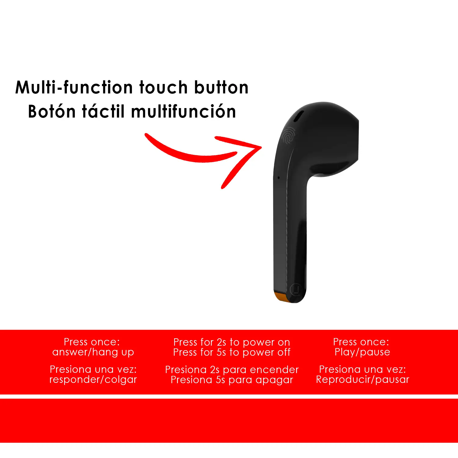 Auriculares TWS M22, Bluetooth 5.1. Dos pares de auriculares, controles  táctiles. Base de carga 2000mAh con powerbank USB y pantalla indicadora de  carga.
