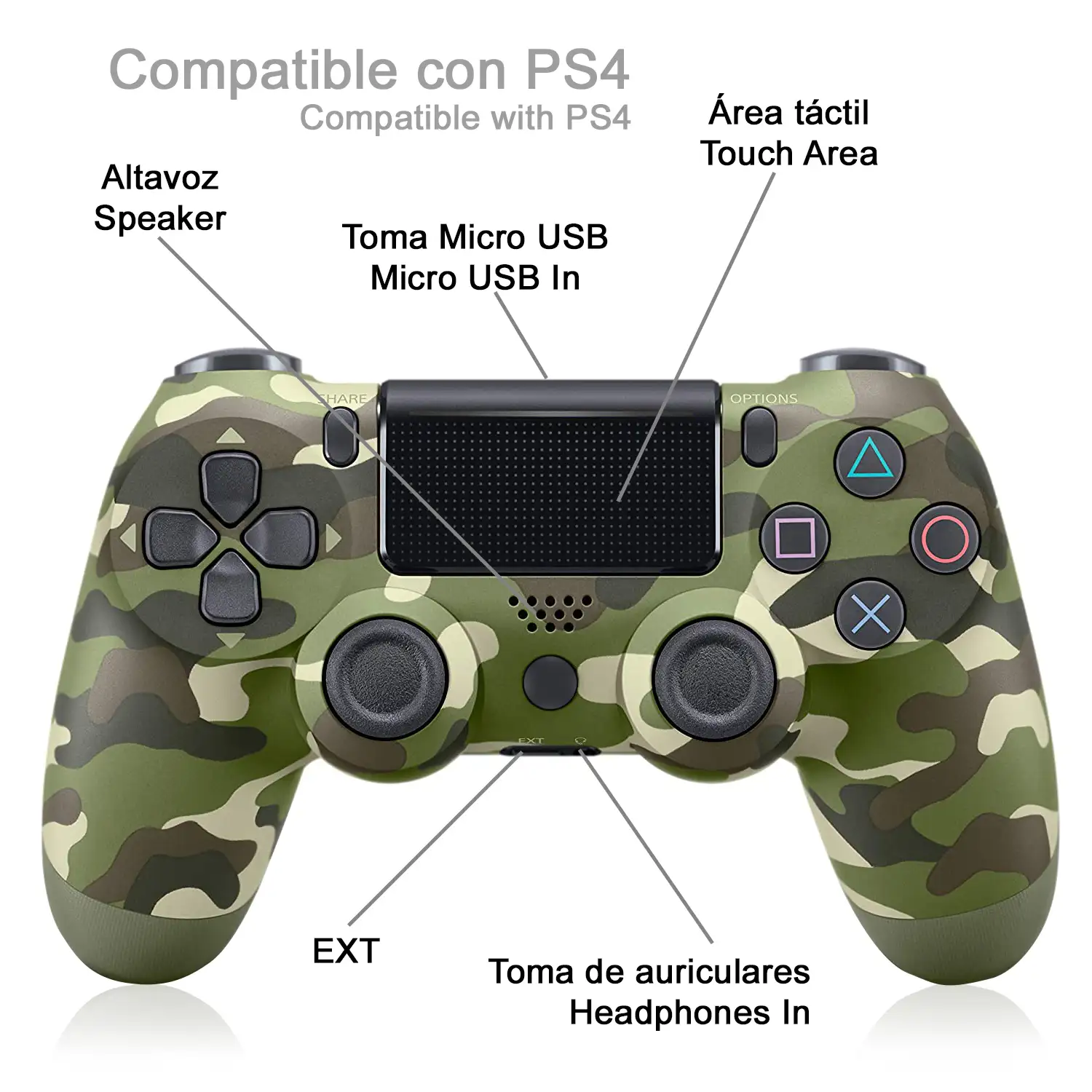 Control Inalámbrico PlayStation PS4 (entrada De Audífonos)