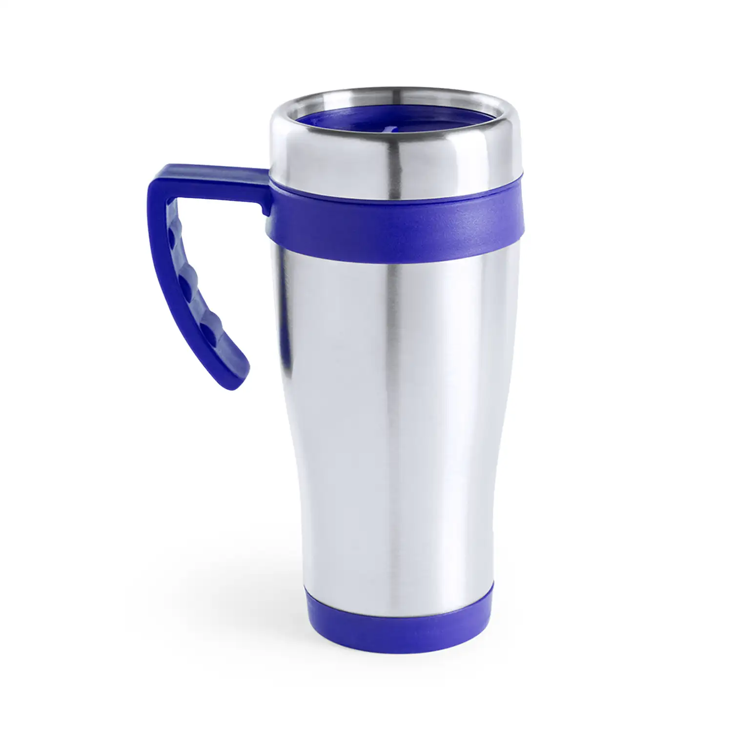 Carson taza de acero inox de 450ml de capacidad con cuerpo de acabado brillante con accesorios a juego.