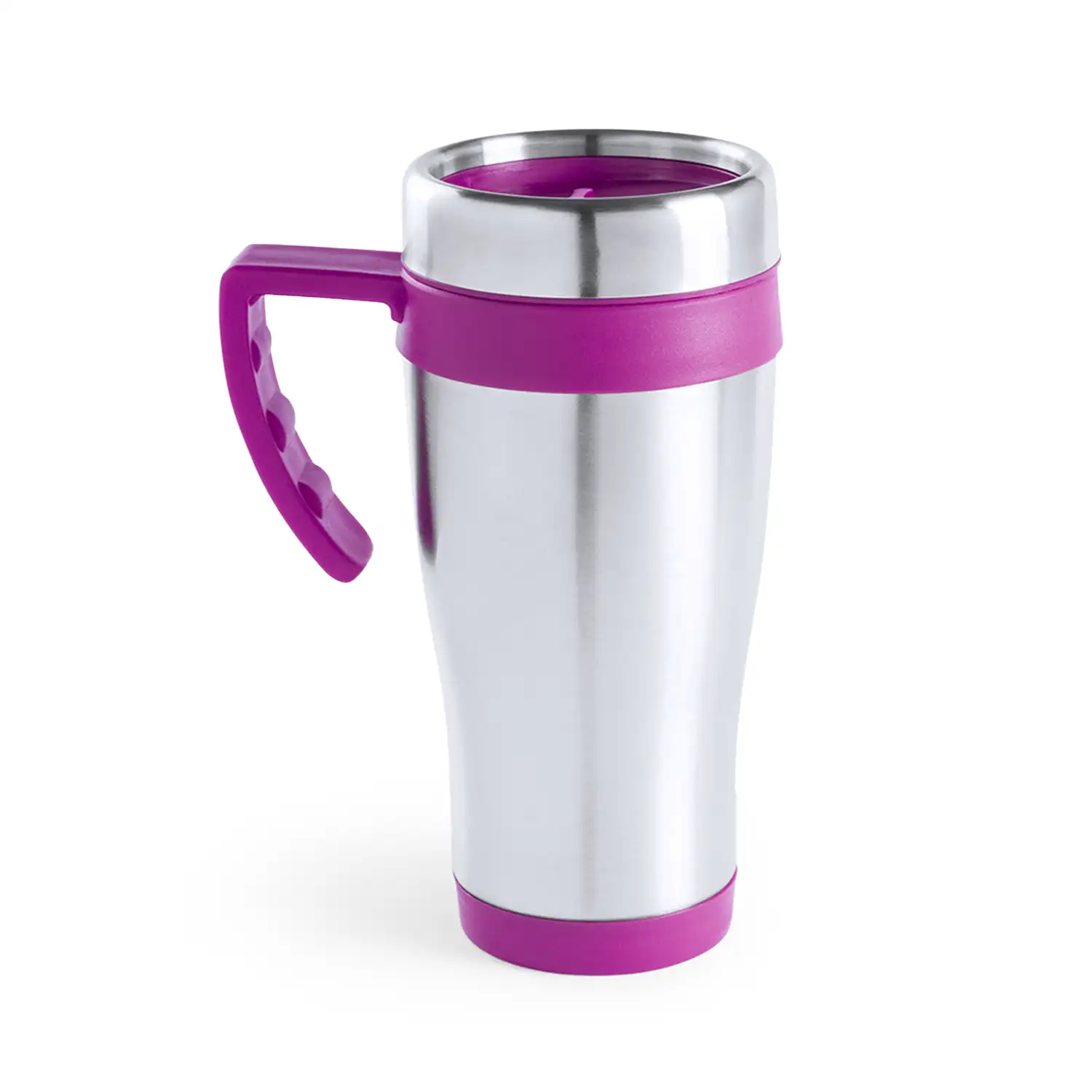 Carson taza de acero inox de 450ml de capacidad con cuerpo de acabado brillante con accesorios a juego.