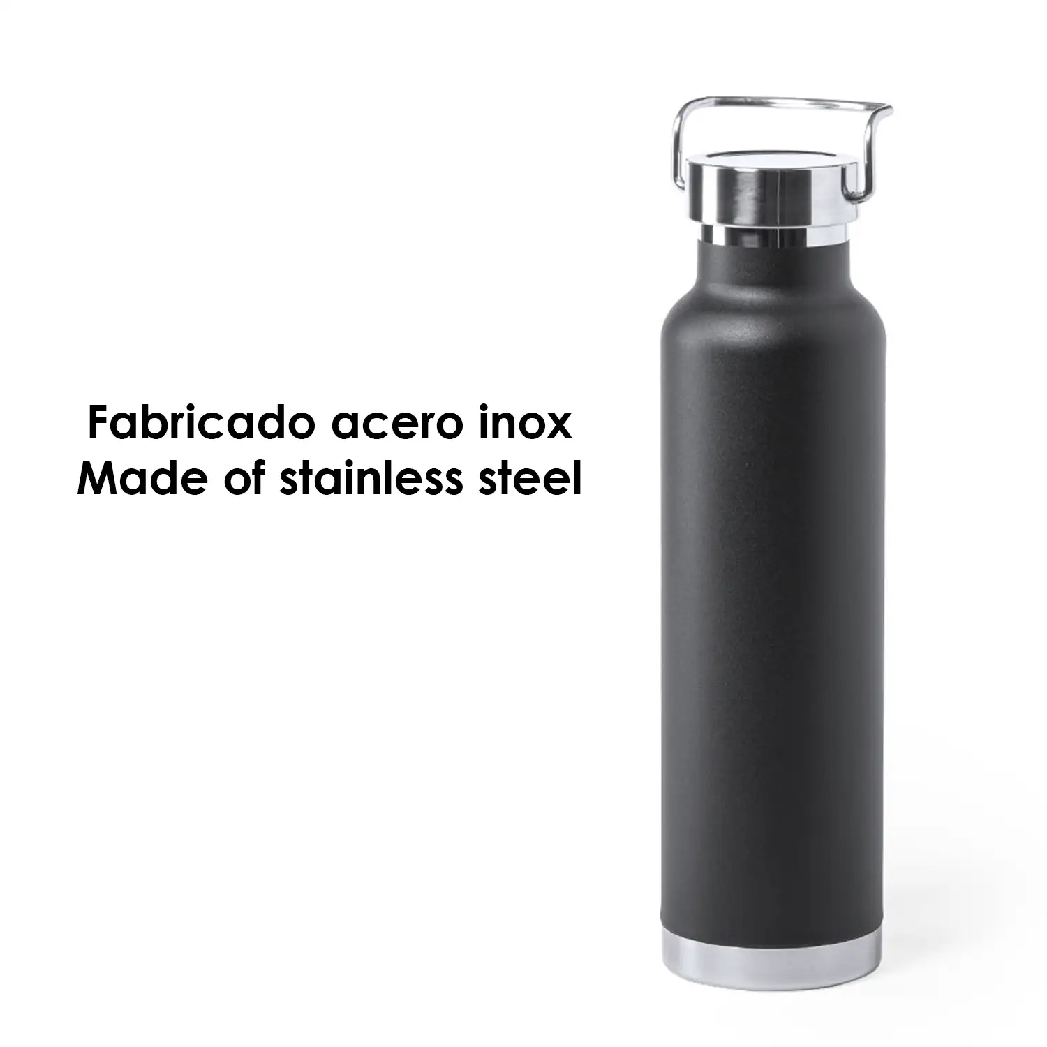 Staver bidón térmico 650ml, de acero inox, con doble capa y aislamiento de cobre al vacío. Hasta 12 horas de calor y 48 de frío.