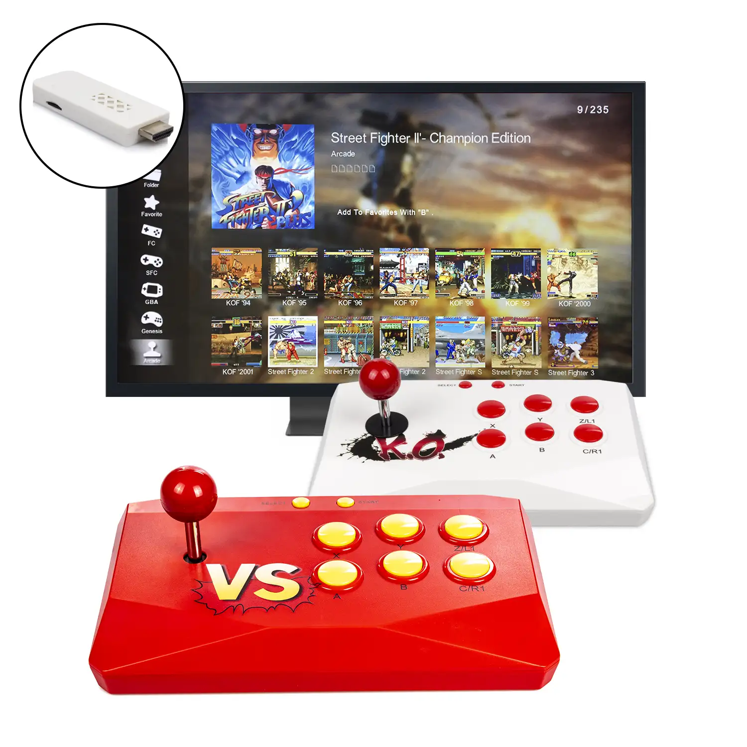 Consola de videojuegos Arcade Retro, accesorios para juegos compatibles con  HDMI, más de 2000 juegos, TV, mando inalámbrico, para GBA Joypad/SFC -  AliExpress