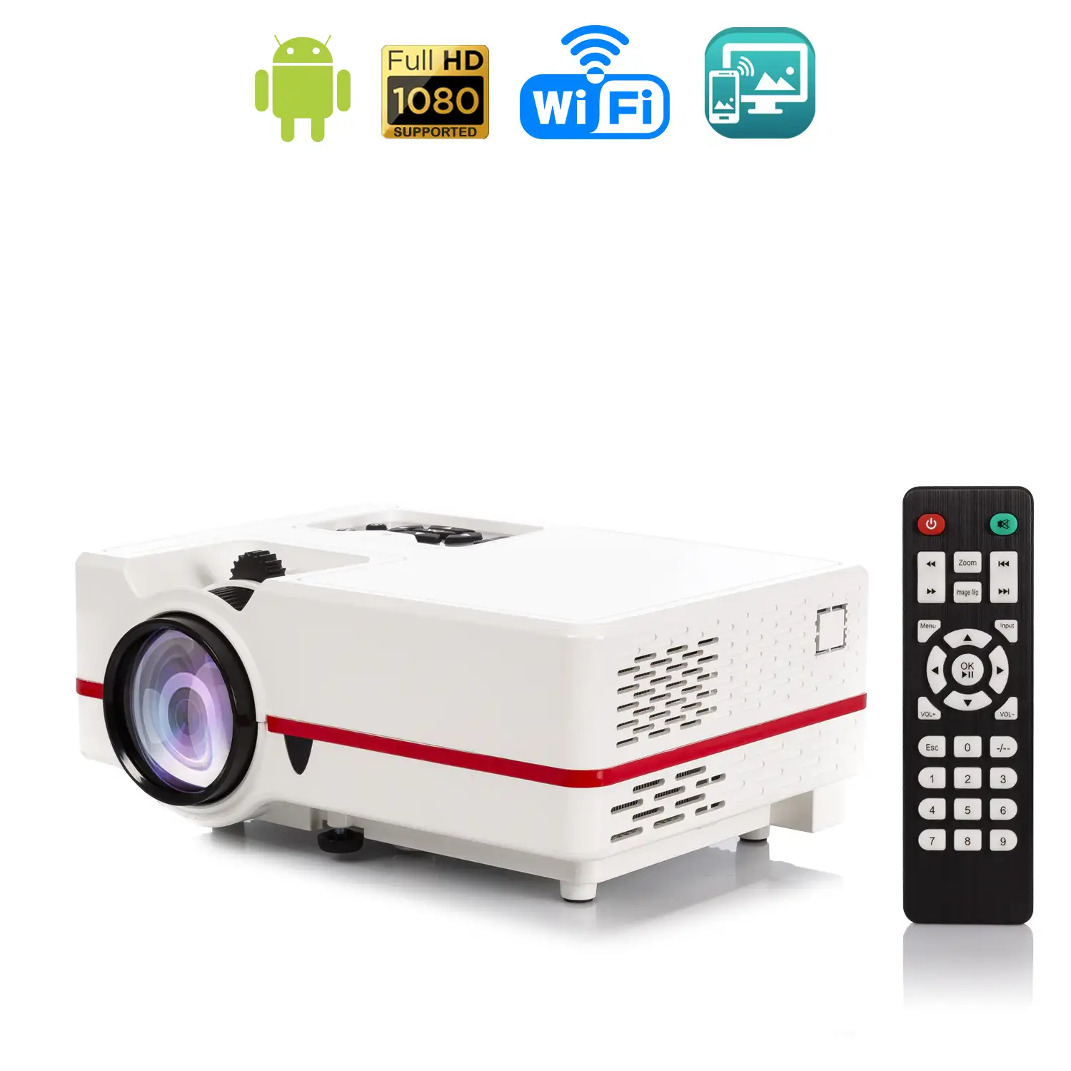 Video proyector LED con sistema operativo Android. Hasta 150