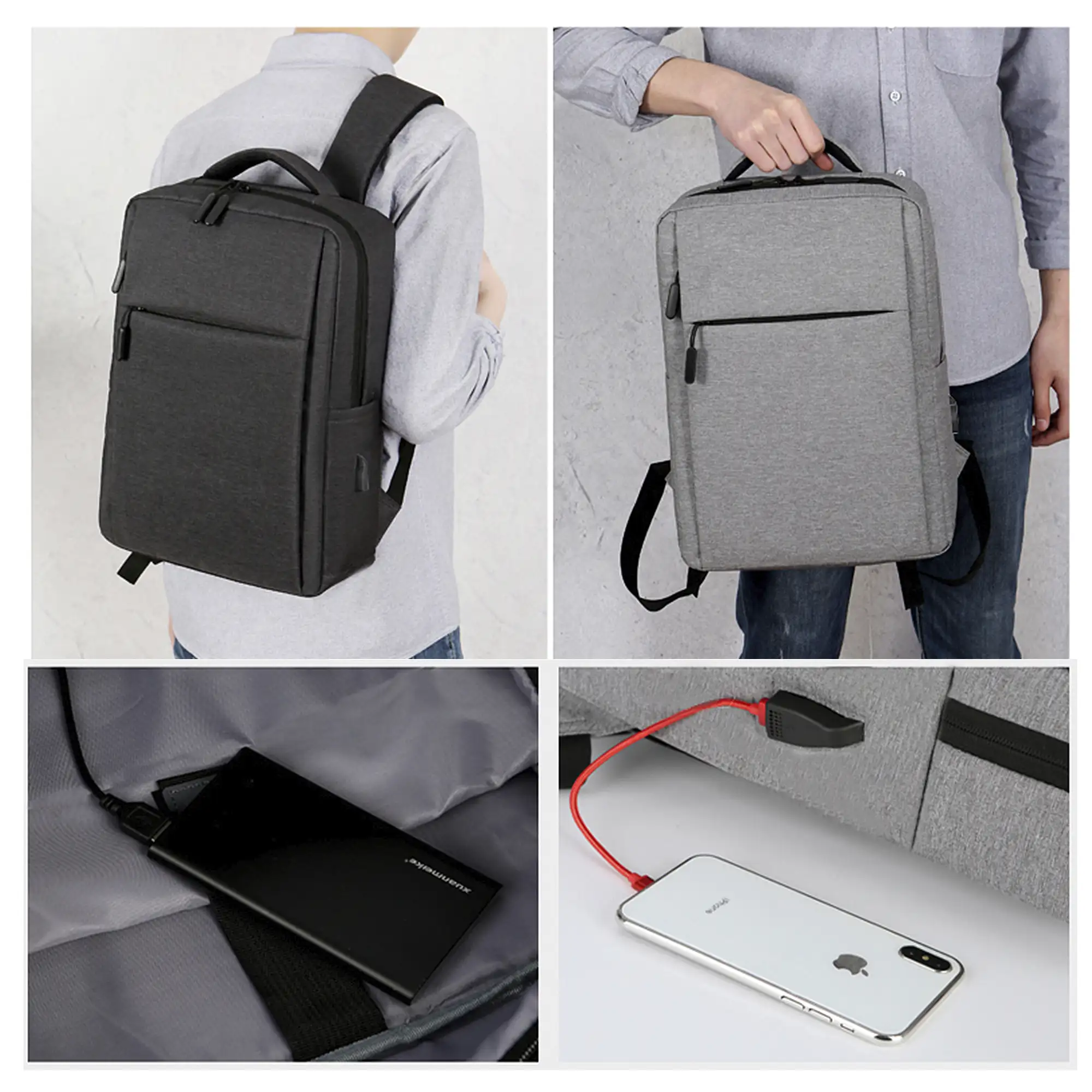 Mochila para Laptop con interfaz de carga USB.