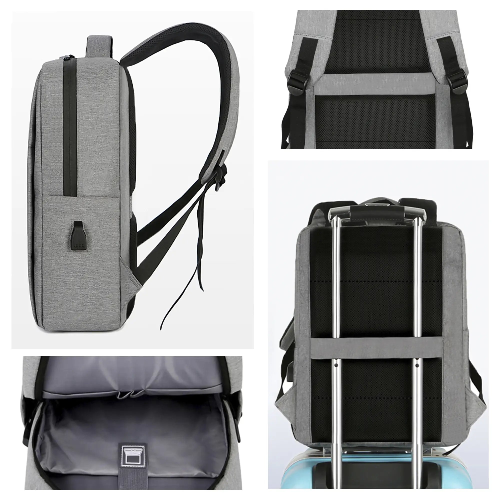 Mochila para Laptop con interfaz de carga USB.