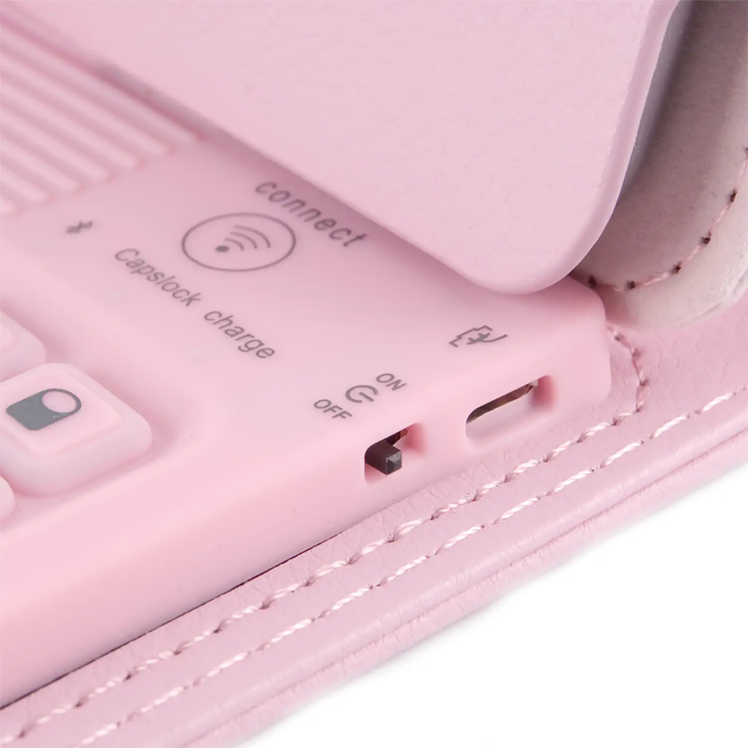 FUNDA CON TECLADO IPAD 2/3/4 -ROSA 