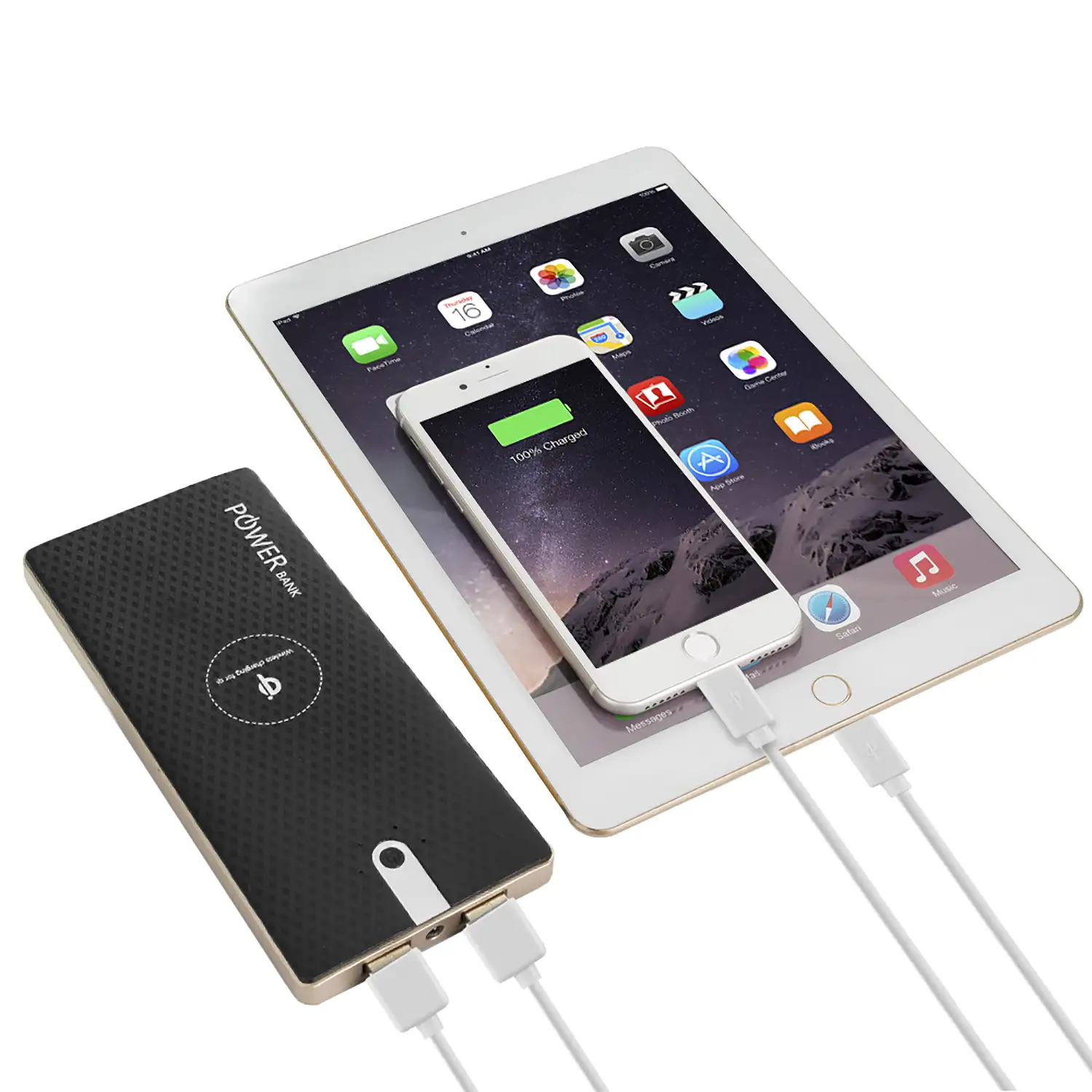 Powerbank con carga inalámbrica Qi WP02 20.000mAh